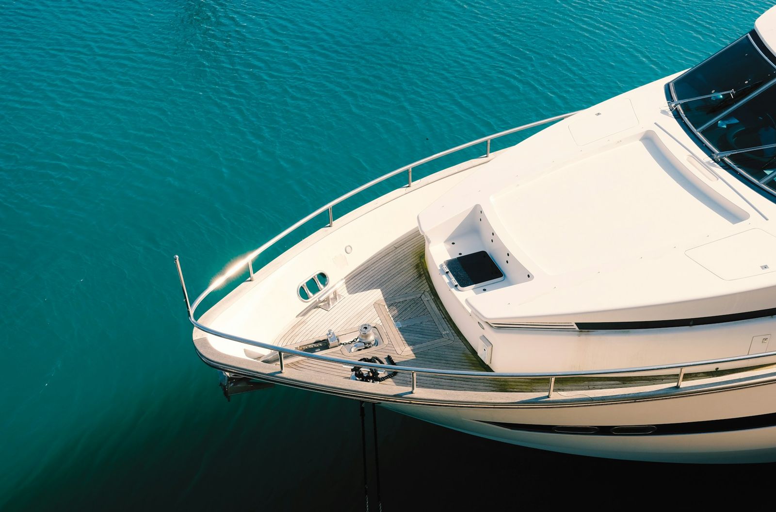 Private motor yacht moored in turquoise water near Cap-d'Ail